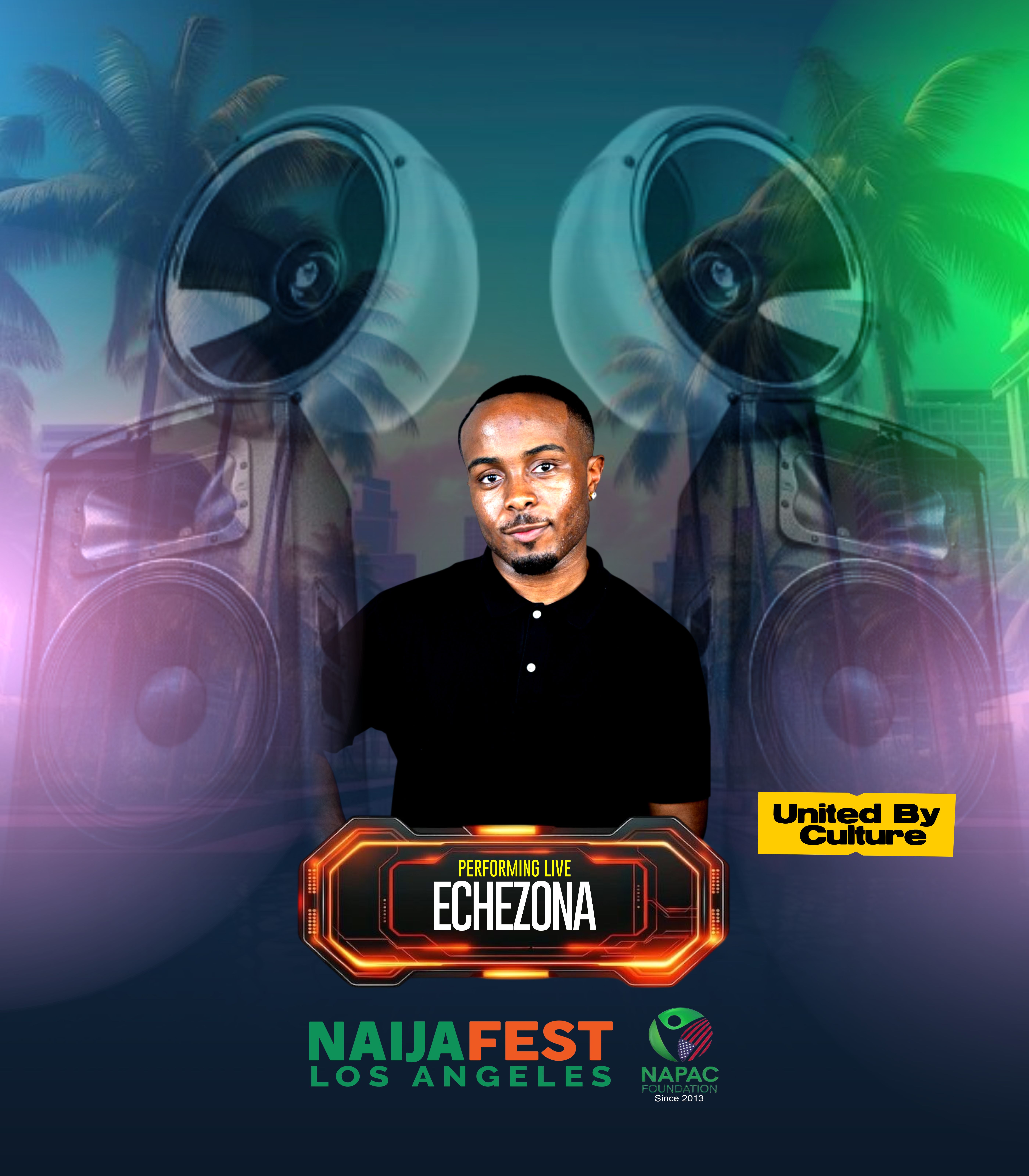 Echezona performing live poster