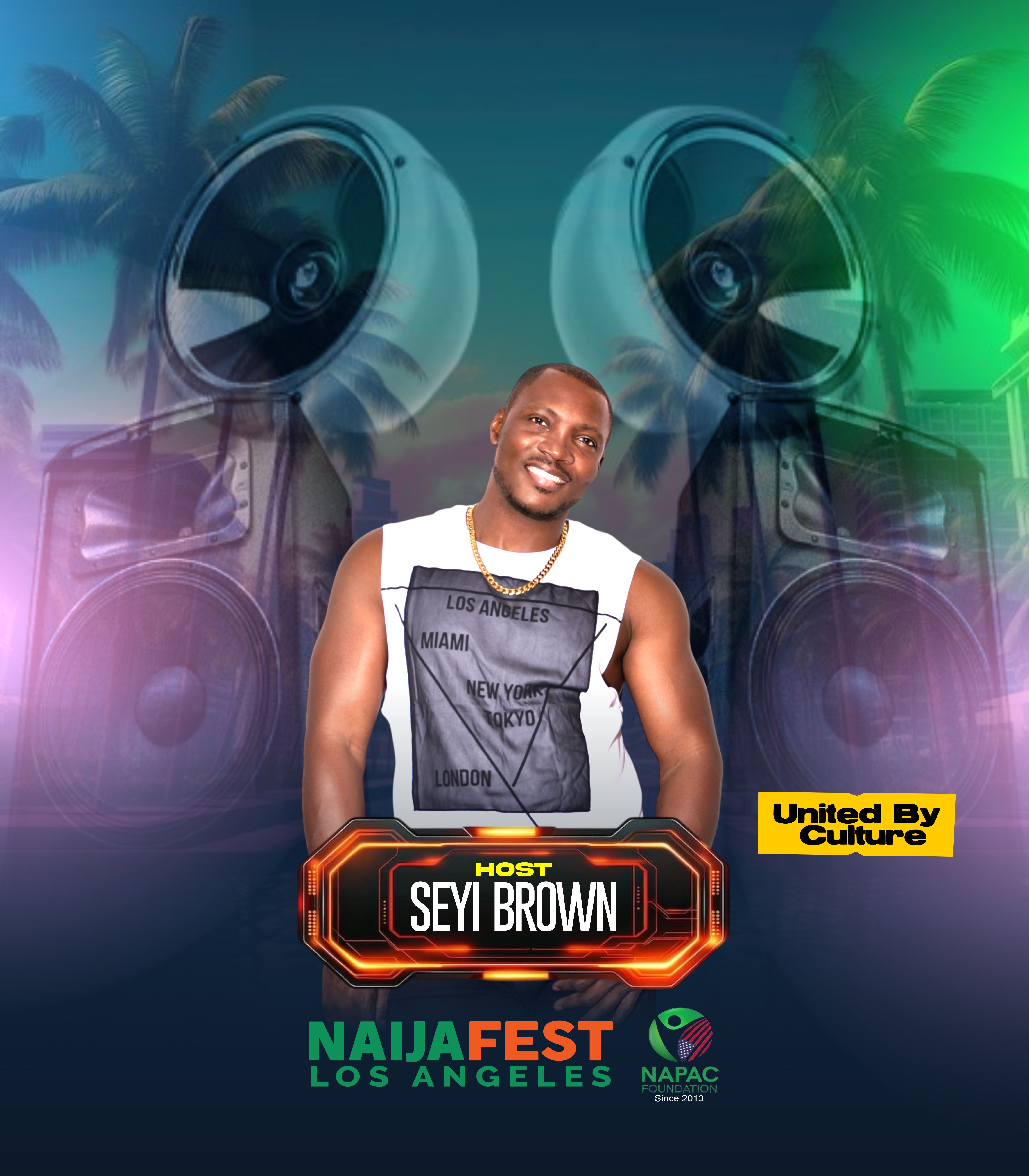 Seyi Brown host poster